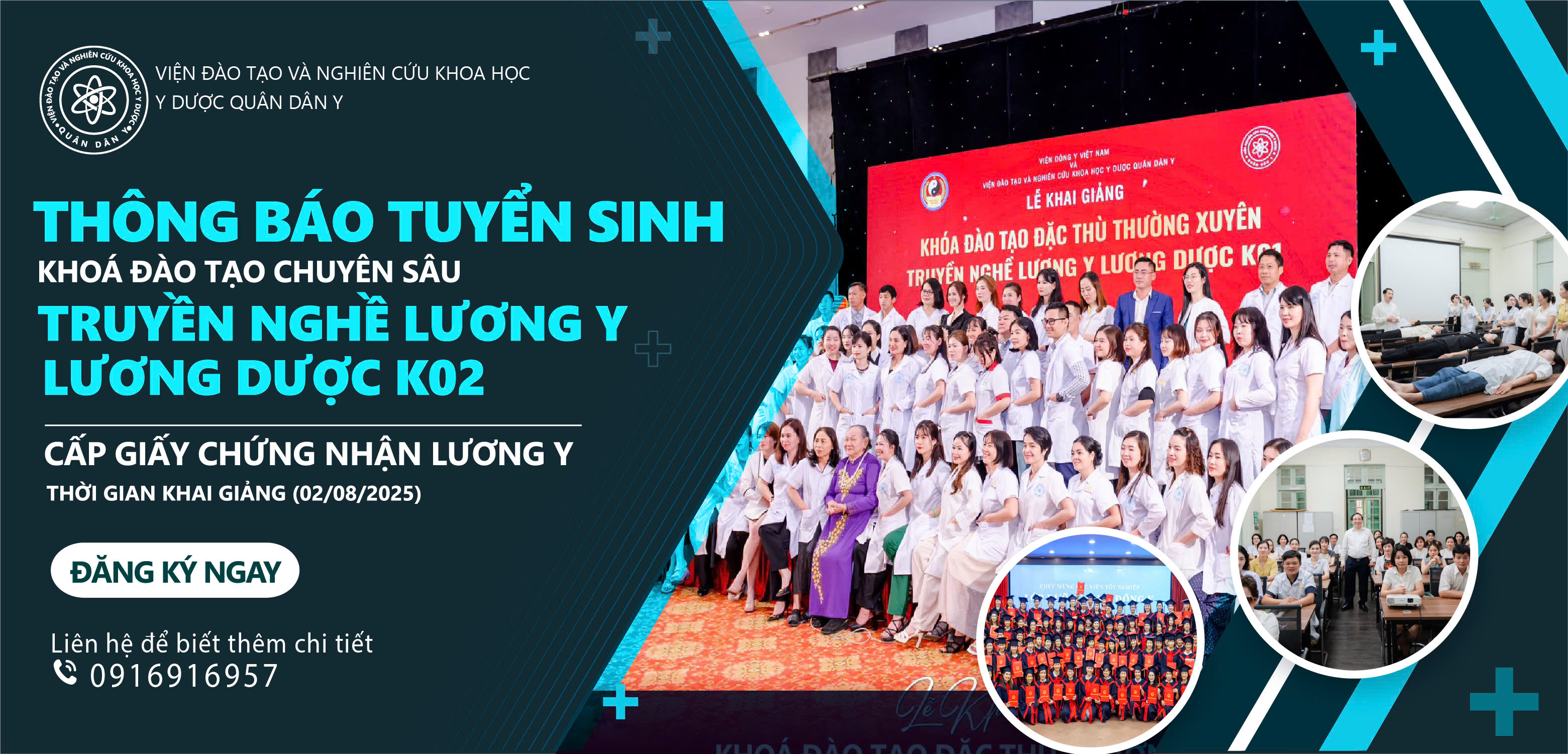 Viện Đào tạo và Nghiên cứu Khoa học Y Dược Quân Dân Y Tuyển Sinh Khóa Truyền Nghề Lương Y – Lương Dược K0