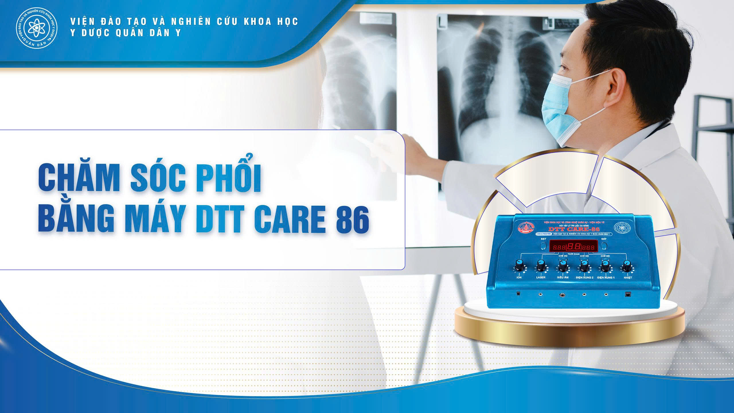 Chăm sóc phổi bằng máy DTT Care 86