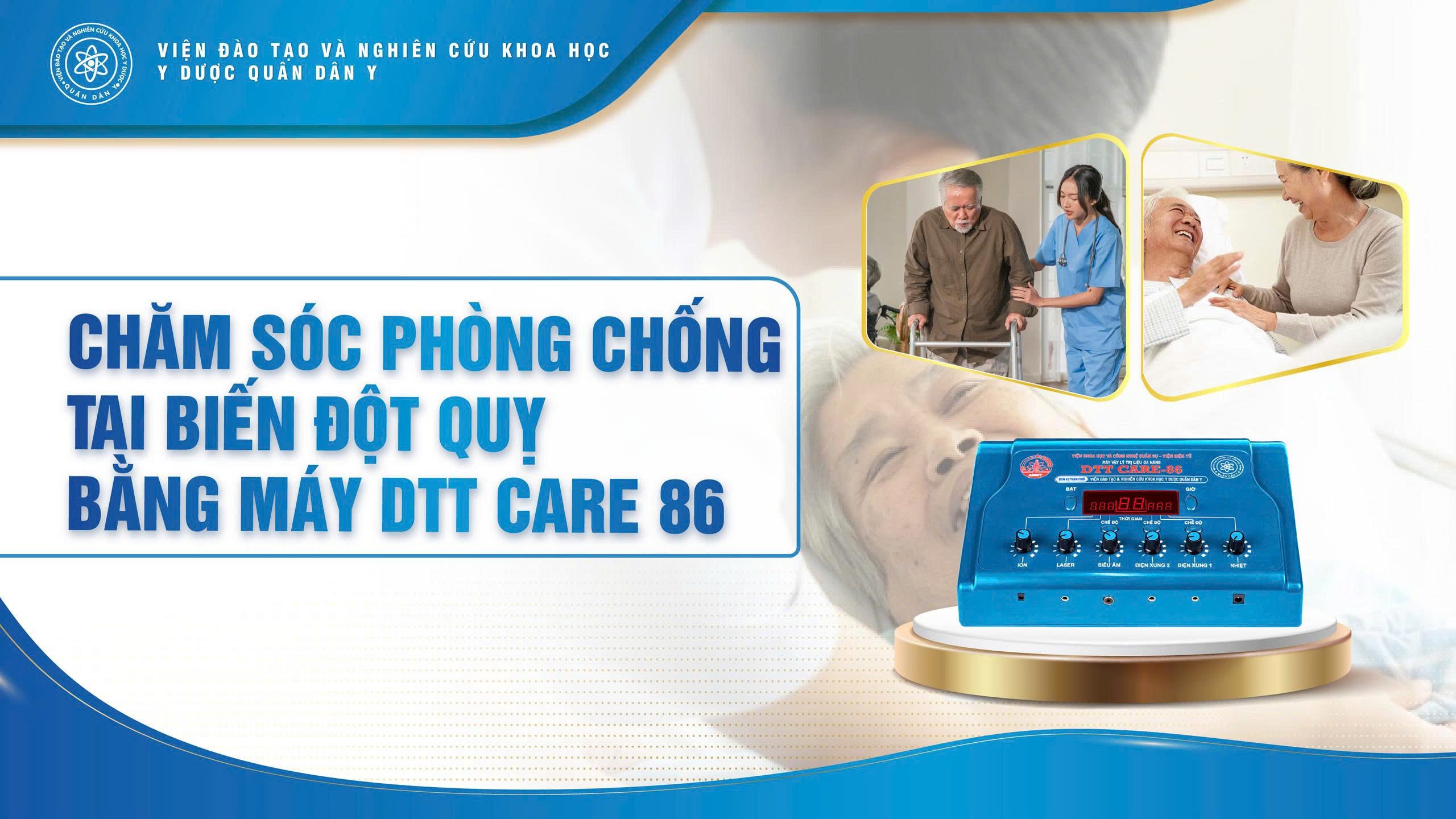 Chăm sóc phòng chống tai biến đột quỵ bằng máy DTT Care 86